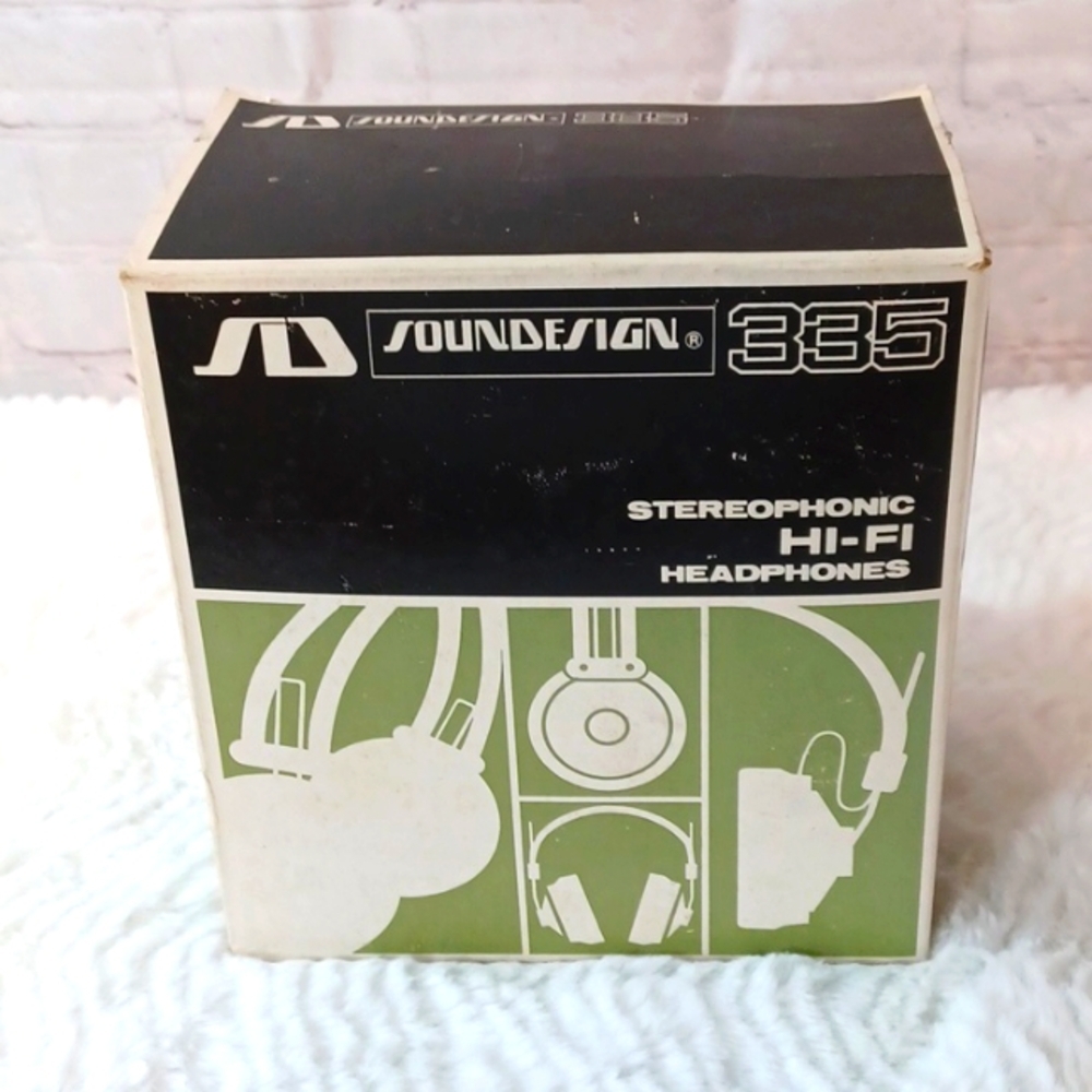 Electronic Sound Design Head Phones For Sound Control Vintage